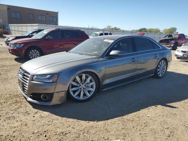 WAU44AFD8HN007540 - 2017 AUDI A8 L QUATTRO GRAY photo 1