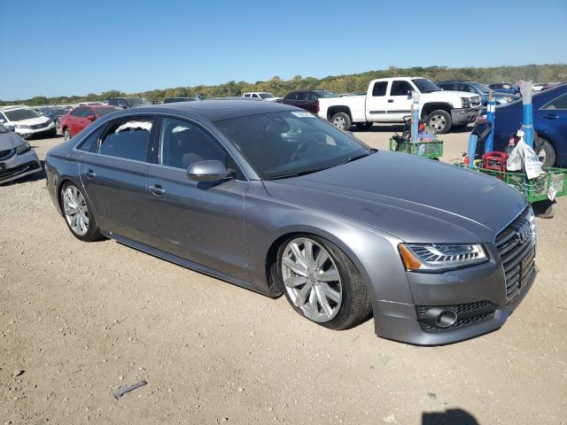 WAU44AFD8HN007540 - 2017 AUDI A8 L QUATTRO GRAY photo 4