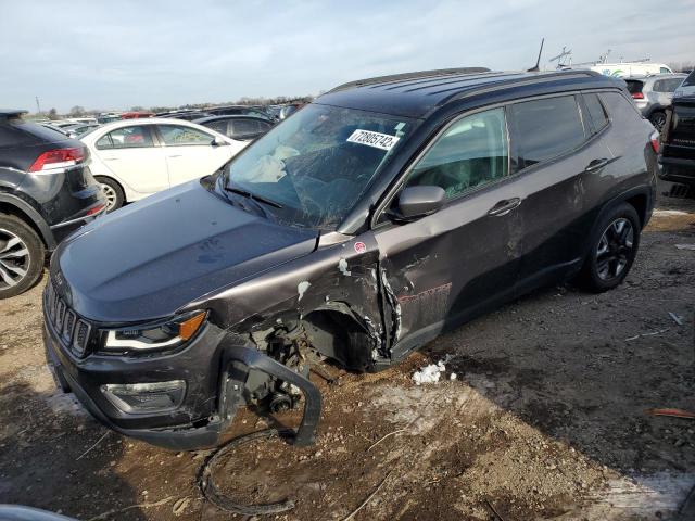 3C4NJDDB4JT135251 - 2018 JEEP COMPASS TRAILHAWK GRAY photo 1