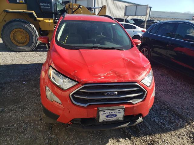 MAJ3S2GEXLC388013 - 2020 FORD ECOSPORT SE RED photo 5