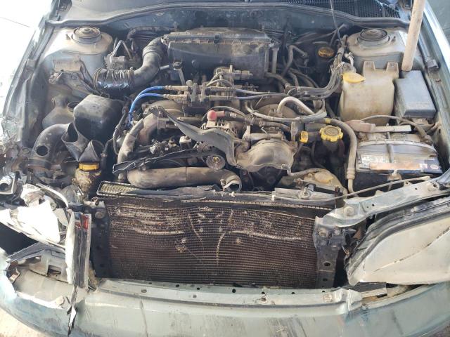 4S3BE635517206282 - 2001 SUBARU LEGACY L GREEN photo 11