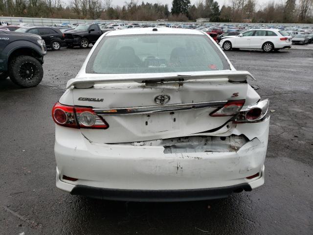 5YFBU4EE9DP130931 - 2013 TOYOTA COROLLA BASE WHITE photo 6