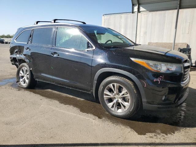 5TDJKRFH7FS096781 - 2015 TOYOTA HIGHLANDER XLE BLACK photo 4