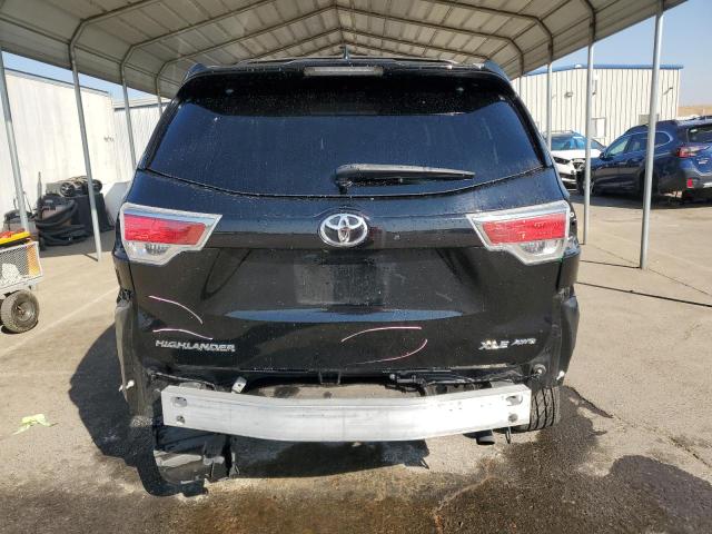 5TDJKRFH7FS096781 - 2015 TOYOTA HIGHLANDER XLE BLACK photo 6
