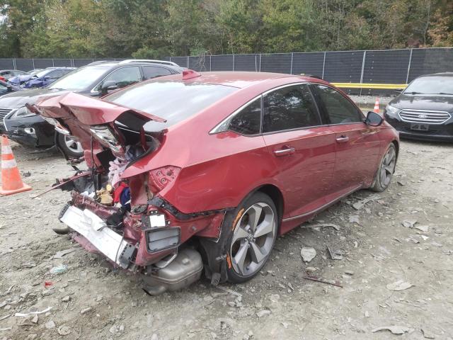 1HGCV1F94JA107253 - 2018 HONDA ACCORD TOURING RED photo 3