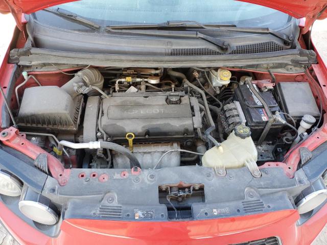 1G1JA6SH3F4157104 - 2015 CHEVROLET SONIC LS წითელი ფოტო 11