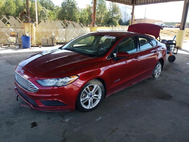 3FA6P0LU3JR255253 - 2018 FORD FUSION SE HYBRID RED photo 1