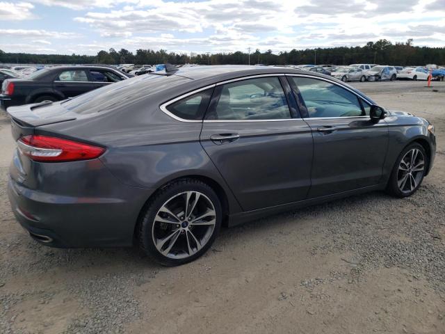 3FA6P0D91LR151809 - 2020 FORD FUSION TITANIUM GRAY photo 3