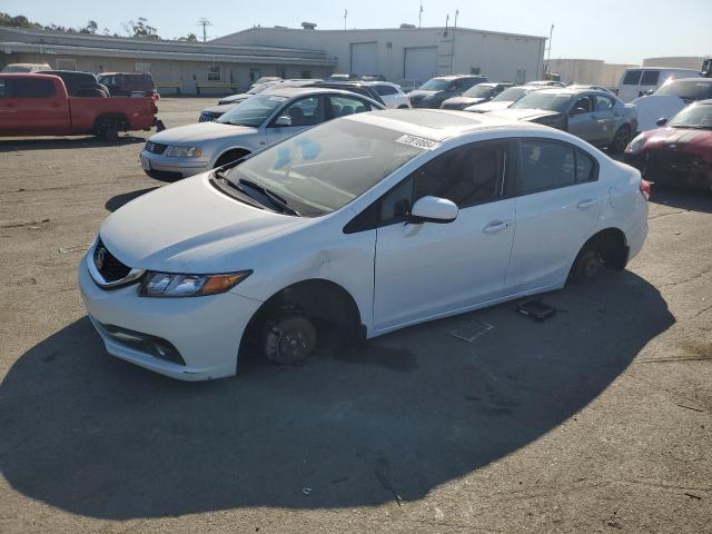 19XFB2F97FE215543 - 2015 HONDA CIVIC EXL WHITE photo 1