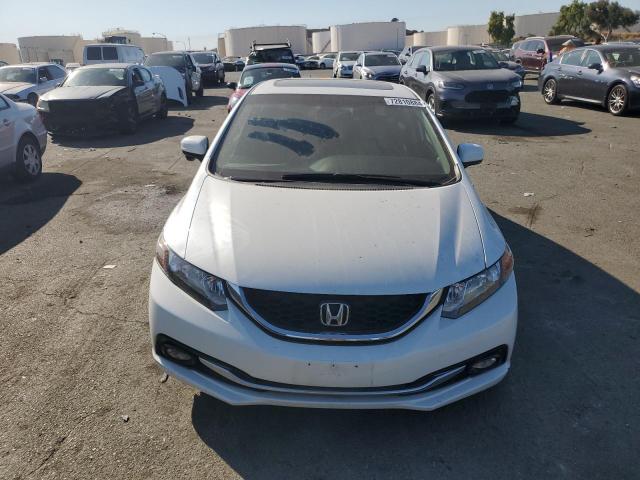 19XFB2F97FE215543 - 2015 HONDA CIVIC EXL WHITE photo 5