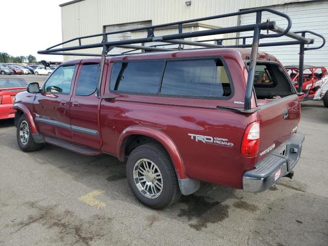 5TBBT44186S475288 - 2006 TOYOTA TUNDRA ACCESS CAB SR5 RED photo 2