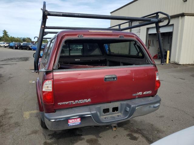 5TBBT44186S475288 - 2006 TOYOTA TUNDRA ACCESS CAB SR5 RED photo 6