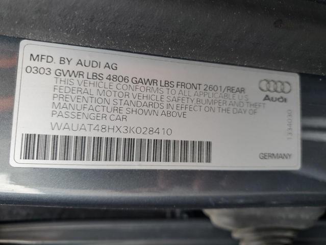 WAUAT48HX3K028410 - 2003 AUDI A4 3.0 CABRIOLET GRAY photo 12