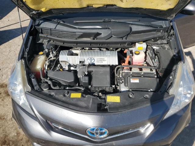 JTDZN3EU3D3242906 - 2013 TOYOTA PRIUS V GRAY photo 11