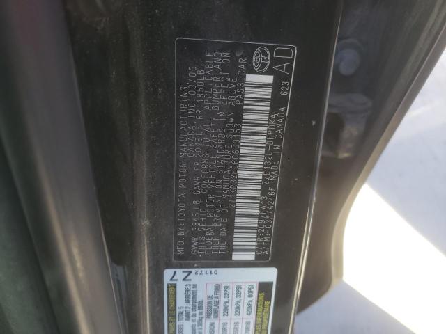 2T1KR32E06C600153 - 2006 TOYOTA COROLLA MA XR BLACK photo 12