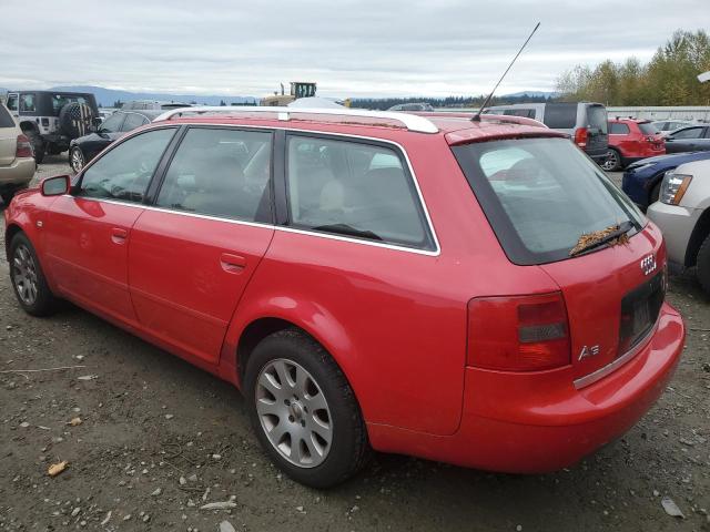 WAUDA24B3XN049080 - 1999 AUDI A6 AVANT QUATTRO RED photo 2