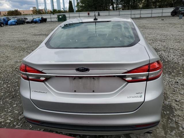 3FA6P0LU3HR234591 - 2017 FORD FUSION SE HYBRID SILVER photo 6