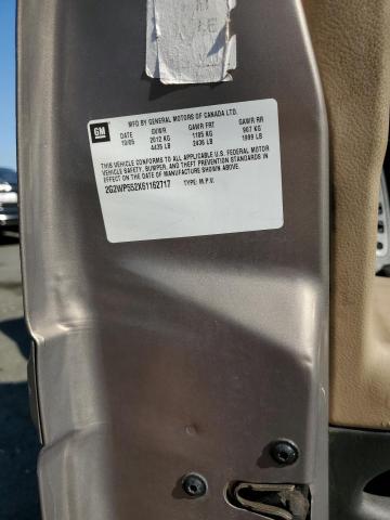 2G2WP552X61162717 - 2006 PONTIAC GRAND PRIX 金色 照片 12