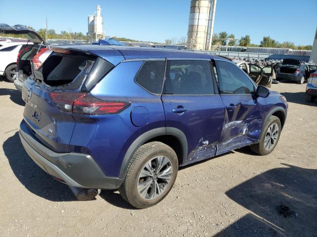 5N1AT3BA8MC706832 - 2021 NISSAN ROGUE SV BLUE photo 3