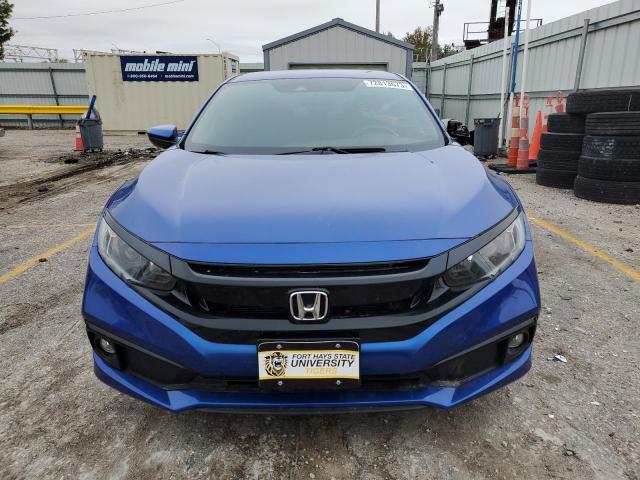 2HGFC2F84LH601956 - 2020 HONDA CIVIC SPORT BLUE photo 5