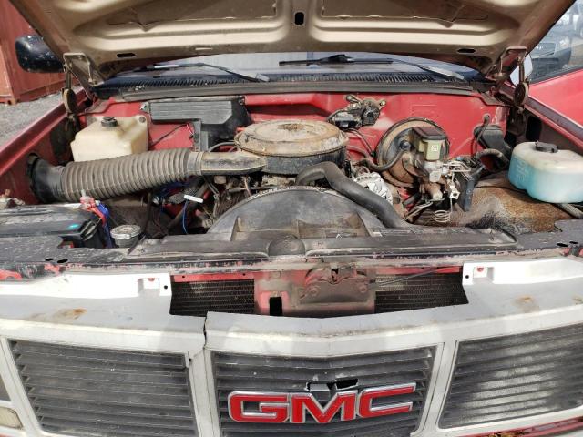 2GTDK14H5K1542218 - 1989 GMC SIERRA K1500 RED photo 11