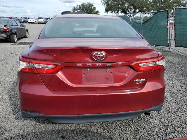 4T1B11HK0JU557529 - 2018 TOYOTA CAMRY L MAROON photo 6