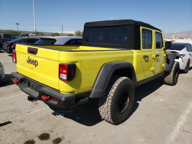 1C6JJTBGXPL527654 - 2023 JEEP GLADIATOR RUBICON YELLOW photo 3