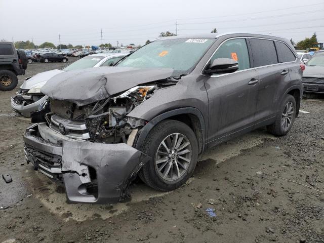 5TDJZRFH0KS943792 - 2019 TOYOTA HIGHLANDER SE GRAY photo 1