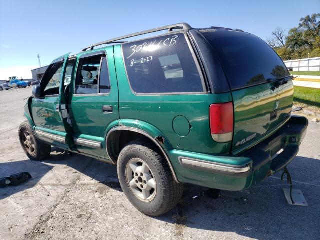 1GNDT13W8X2115384 - 1999 CHEVROLET BLAZER GREEN photo 2