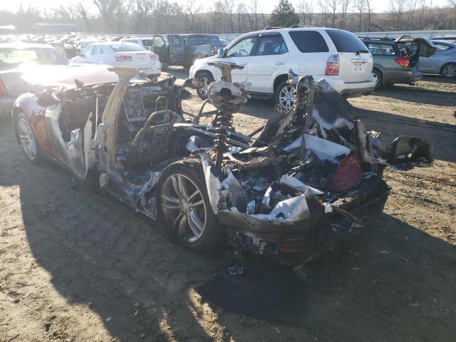 5YJSA1CG1DFP24274 - 2013 TESLA MODEL S Կարմիր լուսանկար 2