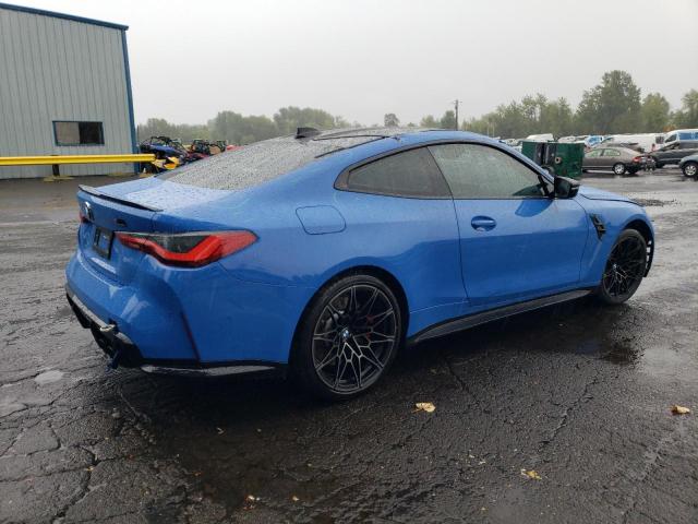 WBS43AZ02NCJ07132 - 2022 BMW M4 COMPETITION BLUE photo 3