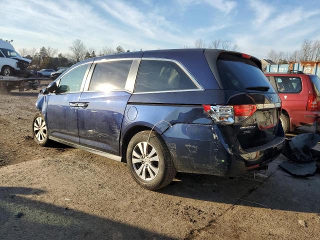 5FNRL5H68EB138690 - 2014 HONDA ODYSSEY EXL BLUE photo 2