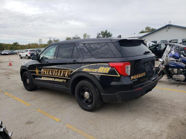 1FM5K8AB0NGB49887 - 2022 FORD EXPLORER POLICE INTERCEPTOR BLACK photo 2