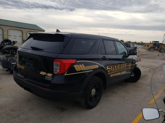 1FM5K8AB0NGB49887 - 2022 FORD EXPLORER POLICE INTERCEPTOR BLACK photo 3
