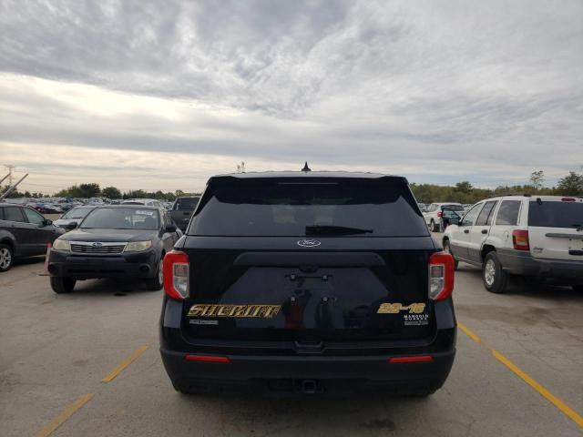 1FM5K8AB0NGB49887 - 2022 FORD EXPLORER POLICE INTERCEPTOR BLACK photo 6