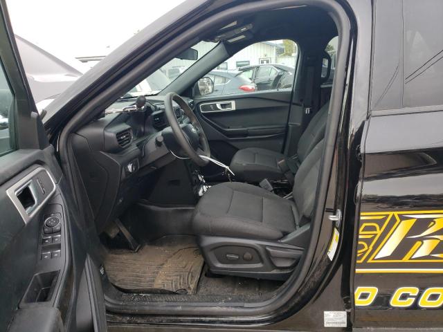 1FM5K8AB0NGB49887 - 2022 FORD EXPLORER POLICE INTERCEPTOR BLACK photo 7