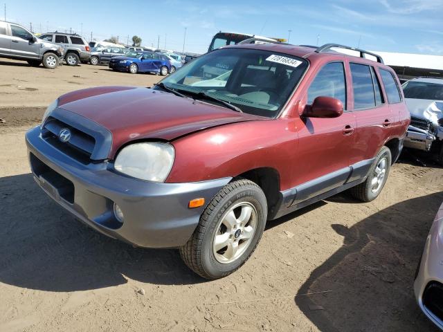 KM8SC73D95U920289 - 2005 HYUNDAI SANTA FE GLS RED photo 1