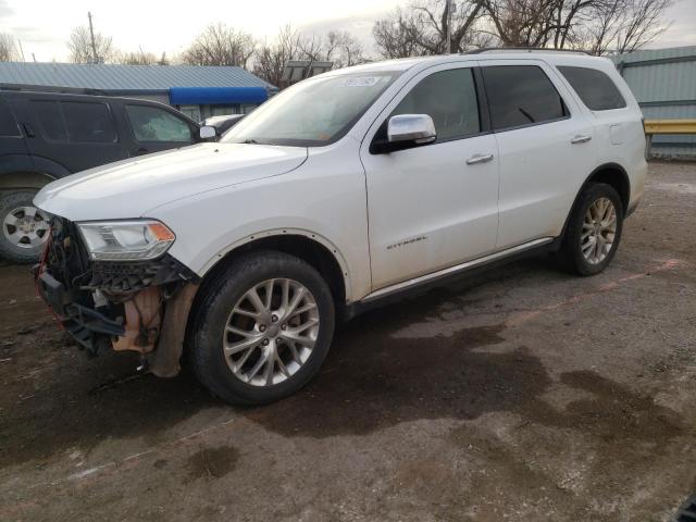 1C4SDJETXEC552455 - 2014 DODGE DURANGO CITADEL WHITE photo 1