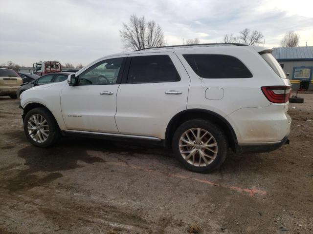 1C4SDJETXEC552455 - 2014 DODGE DURANGO CITADEL WHITE photo 2