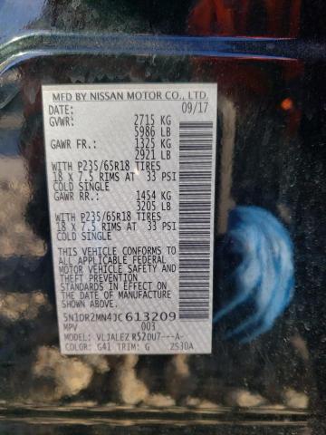 5N1DR2MN4JC613209 - 2018 NISSAN PATHFINDER S BLACK photo 13