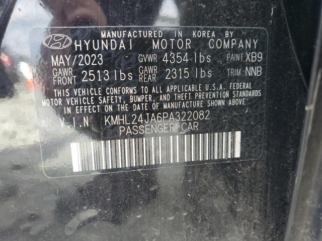 KMHL24JA6PA322082 - 2023 HYUNDAI SONATA SE BLUE photo 12