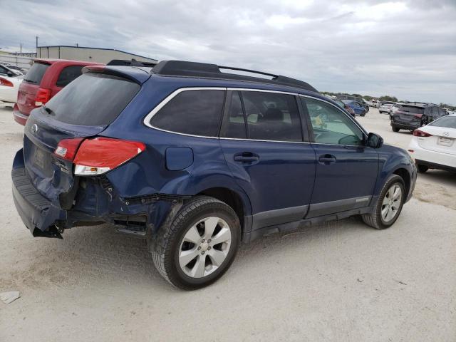 4S4BRBKC5B3329503 - 2011 SUBARU OUTBACK 2.5I LIMITED BLUE photo 3