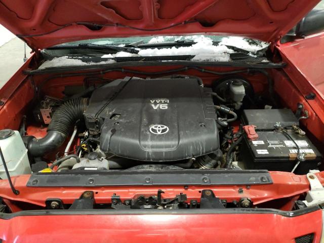 5TELU42N47Z330445 - 2007 TOYOTA TACOMA DOUBLE CAB 红色 照片 11