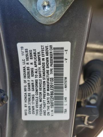 19XFC2F86LE201133 - 2020 HONDA CIVIC SPORT 石墨色 照片 12