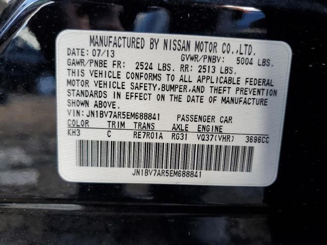 JN1BV7AR5EM688841 - 2014 INFINITI Q50 BASE BLACK photo 12