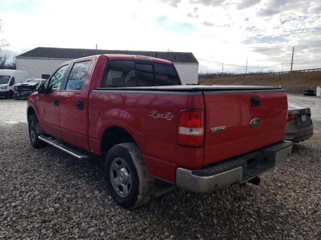 1FTPW14545FA11368 - 2005 FORD F-150 SUPERCREW RED photo 2