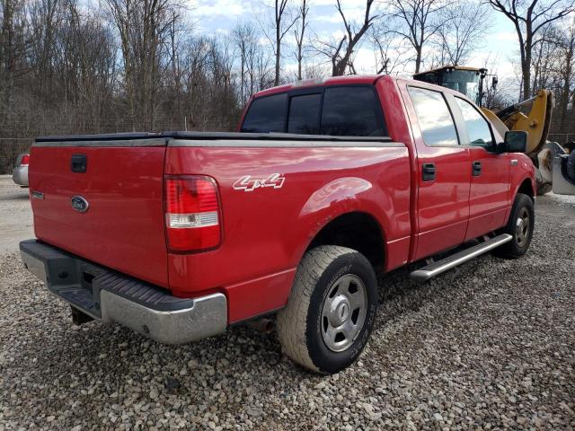 1FTPW14545FA11368 - 2005 FORD F-150 SUPERCREW RED photo 3