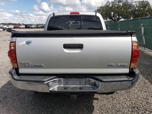 5TELU42N46Z187981 - 2006 TOYOTA TACOMA DOUBLE CAB SILVER photo 6