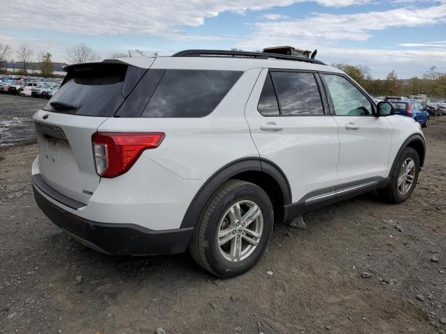 1FMSK8DH0LGC18576 - 2020 FORD EXPLORER XLT WHITE photo 3