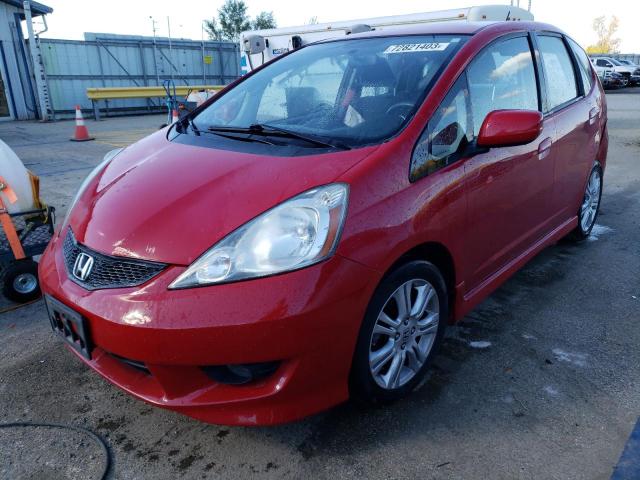 JHMGE8H45AC017168 - 2010 HONDA FIT SPORT RED photo 1